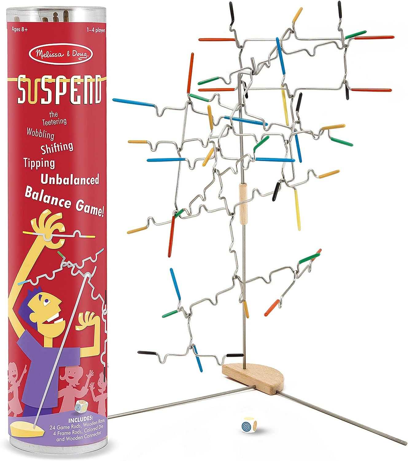 Melissa Doug Suspend Family Game (31 pcs) - Wire Balance Game, Family Game Night Activities, For Kids Ages 8+ Melissa Doug Suspend Family Game (31 pcs) - Wire Balance Game, Family Game Night Activities, For Kids Ages 8+