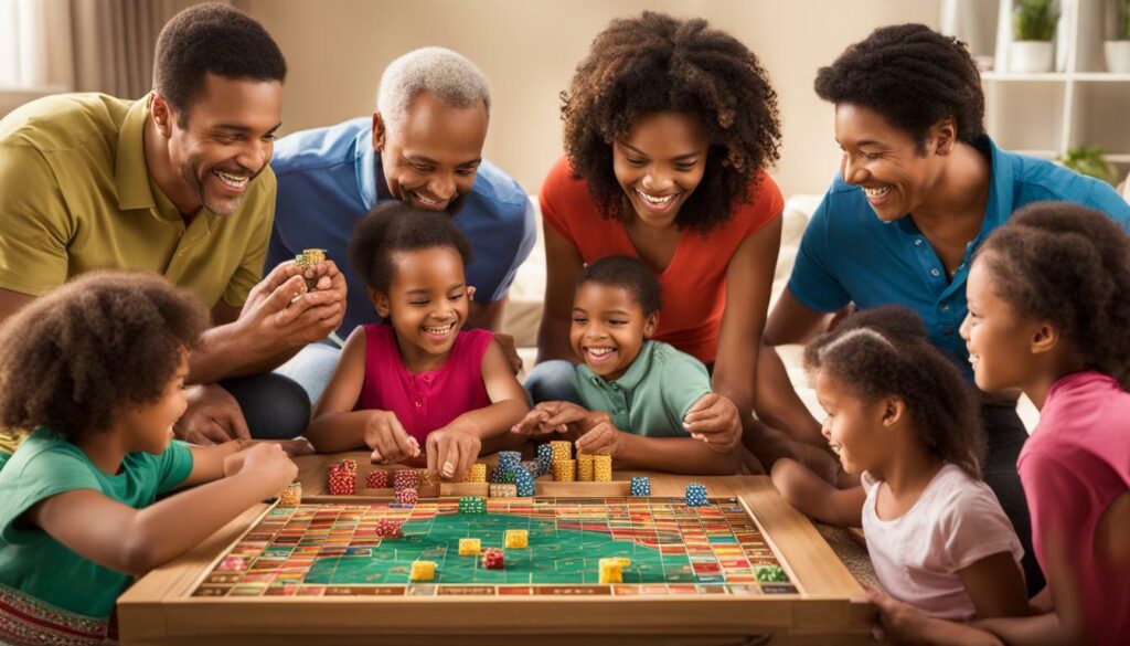 family playing board games family playing board games